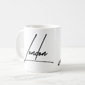 ロンドン イングランド アイコニック キャピタル お土産 コーヒーマグカップ (正面左)