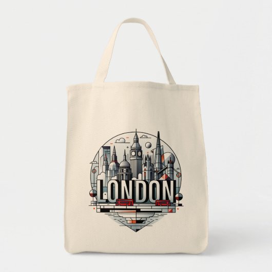 ロンドン イングランド イギリス トートバッグ (正面)