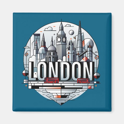 ロンドン イングランド イギリス マグネット (正面)