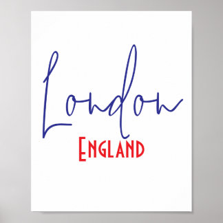 ロンドン・イングランド・イギリス 旅行のお土産ギフト ポスター