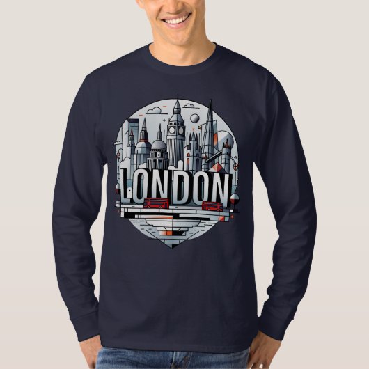 ロンドン イングランド イギリス Tシャツ (正面)