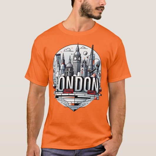 ロンドン イングランド イギリス Tシャツ (正面)