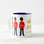 ロンドン、イングランド・クラウン&ヨーメンウォーダース ツートーンマグカップ (正面左)