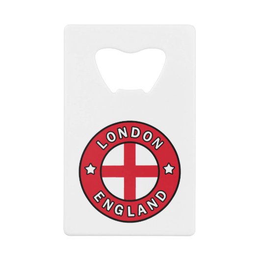 ロンドン・イングランド クレジットカード栓抜き (正面)