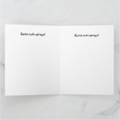 ロンドン・イングランド・スカイライン・グリーティング・カード カード (内部)