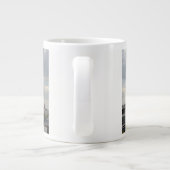 ロンドン・イングランド・スカイライン、ビッグ・ベン、ロンドン・アイ、テムズ ジャンボコーヒーマグカップ (裏面)