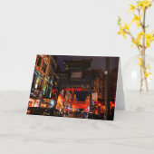 ロンドン、イングランド・チャイナタウン#1カード カード (黄色い花)