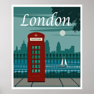 ロンドン、イングランド·トラベル ポスター