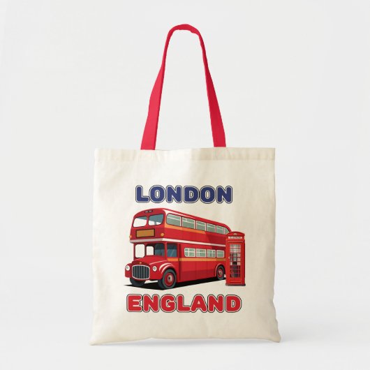 ロンドン イングランド トートバッグ (正面)
