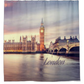 ロンドン·イングランド·ビッグ·ベン シャワーカーテン (正面)