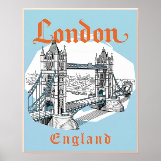 ロンドン イングランド ポスター (正面)