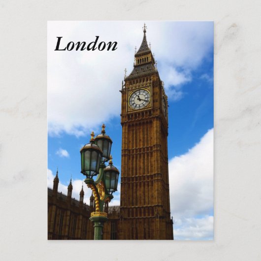 ロンドン – イングランド ポストカード (正面)