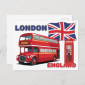 ロンドン・イングランド ポストカード (正面/裏面)