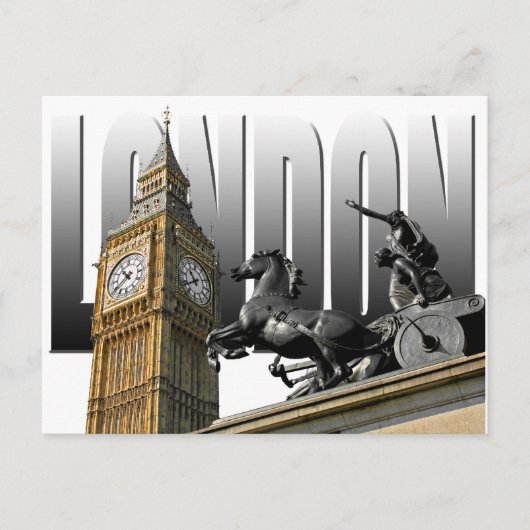 ロンドン – イングランド ポストカード (正面)