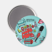 ロンドン・イングランド マグネット (正面/裏面)