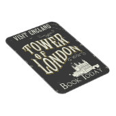 ロンドン・イングランド・ヴィンテージ・ポスターの塔 マグネット (右側)