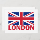 ロンドン・イン・レッド 招待状 (正面/裏面)