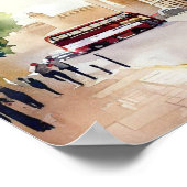 ロンドン・ウィンザー城(C)、水彩画 ポスター (角)