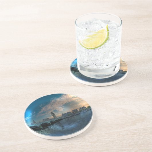 ロンドン・ウェストミンスター市街の写真ボール コースター (側面)