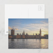 ロンドン・ウェストミンスター議会ビッグベン ポストカード (正面/裏面)