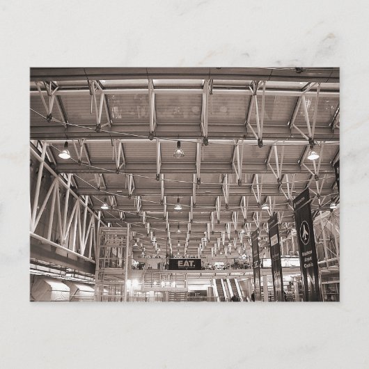 ロンドン，コンコース，パディントン駅 ポストカード (正面)