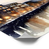 ロンドン – ザシャード(D)、水彩画 ポスター (角)