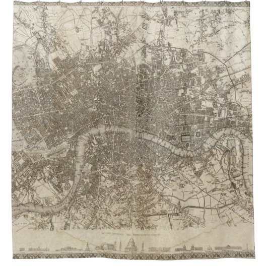 ロンドン シャワーカーテン (正面)