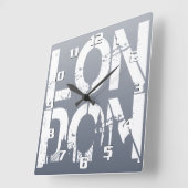 ロンドン スクエア壁時計 (傾斜)