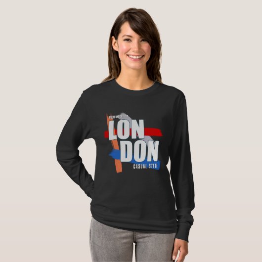 ロンドン・タイポグラフィ Tシャツ (正面フル)