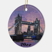 ロンドン・タワーブリッジ クリスマス オーナメント (左)