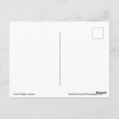 ロンドン，タワーブリッジ ポストカード (裏面)