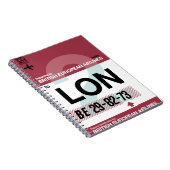 ロンドン – トラベルジャーナル ノートブック (右側)