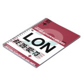 ロンドン – トラベルジャーナル ノートブック (左側)