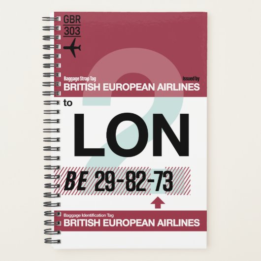 ロンドン - トラベルプランナー 2026 プランナー手帳 (正面)
