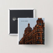 ロンドン・ナイト・ライト・ハロッズ 缶バッジ (正面&裏面)