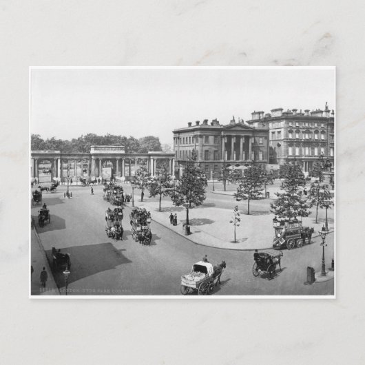 ロンドン ハイドパーク、1900年代初めのイギリス ポストカード (正面)