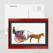 ロンドン・ハンサム・キャブ ポストカード (正面/裏面)