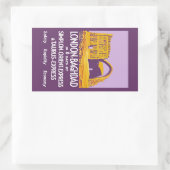 ロンドン – バグダッドオリエント表現 長方形シール (バッグ)