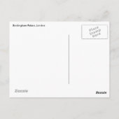 ロンドン，バッキンガム宮殿 ポストカード (裏面)