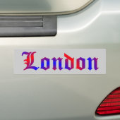 ロンドン バンパーステッカー (車上)