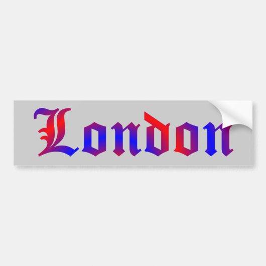 ロンドン バンパーステッカー (正面)