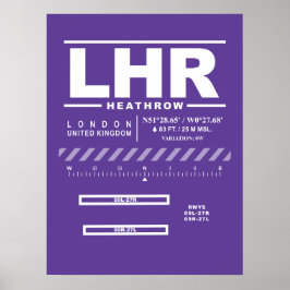 ロンドン・ヒースロー空港 LHR ポスター