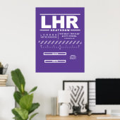 ロンドン・ヒースロー空港 LHR ポスター (ホームオフィス)