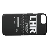 ロンドン・ヒースロー空港LHRのiPhoneの場合 Case-Mate iPhoneケース (裏面(横))