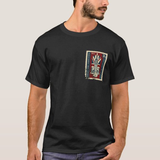 ロンドン ビッグベン トラベルポスター Tシャツ (正面)