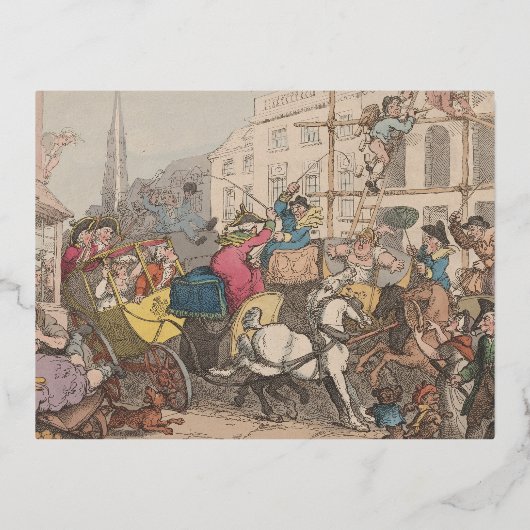 ロンドン – フォイルホリデーポストカード 箔シーズンポストカード (正面)