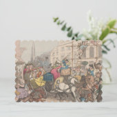 ロンドン – フラット招待状サイズ12.7 cm x 17.8 cm セーブザデート (スタンド正面)