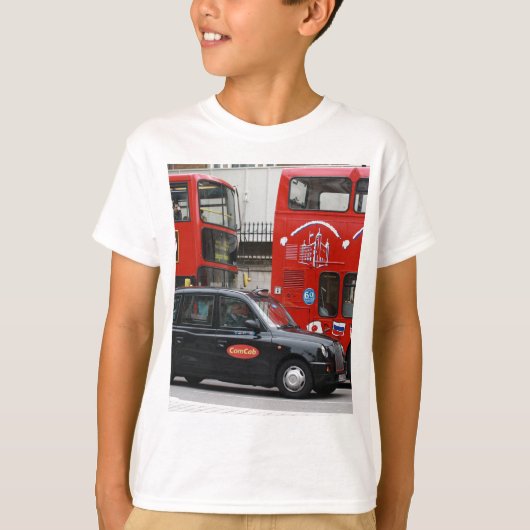 ロンドン ブラック キャブ タクシー Tシャツ (正面)
