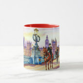 ロンドン・ブリッジの風景の水彩画 #2 マグカップ (中央)