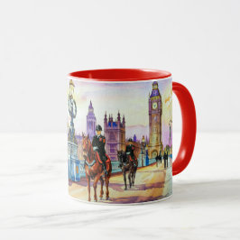 ロンドン・ブリッジの風景の水彩画 #2 マグカップ